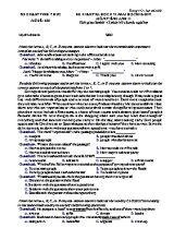 Đề kiểm tra học kỳ 1 môn Tiếng Anh Lớp 11 - Mã đề 620 - Năm học 2016-2017 - Sở GD & ĐT Vĩnh Phúc